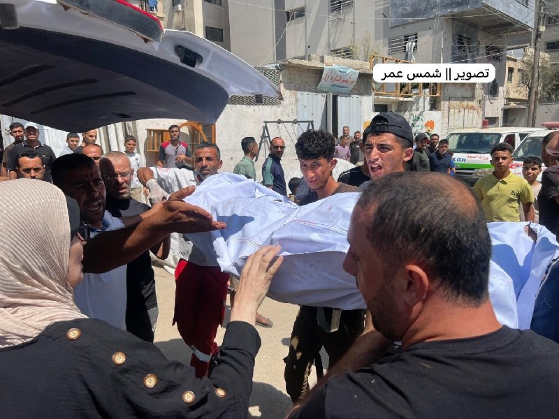 غارة إسرائيلية تستهدف عمارة سكنية وسط غزة وتستشهد شابين