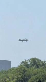 הדגמת F-35C של הצי האמריקאי ביום העצמאות: ריחוף מעל תערוכה