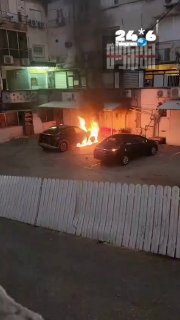 🇮🇱 בת-ים שריפת רכב רוטשילד. כבאות והצלה ארצי. שטח אש בטלגרם.