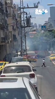 פיצוץ בעמוד חשמל בבני ברק: כוחות חירום במקום, אין נפגעים