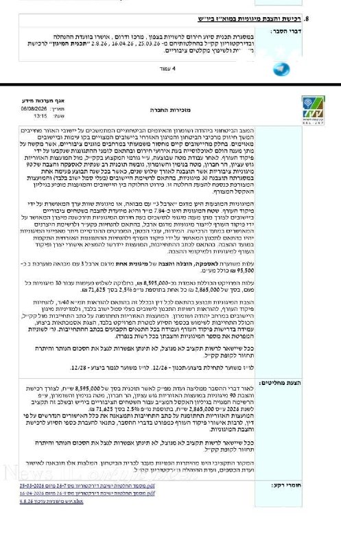 🇮🇱 האם קק"ל תמשיך לתקצב פרויקטים ביטחוניים הכרחיים ביו"ש? היום צפויה לעלות החלטה לתקצוב הצבת מיגוניות בסך…