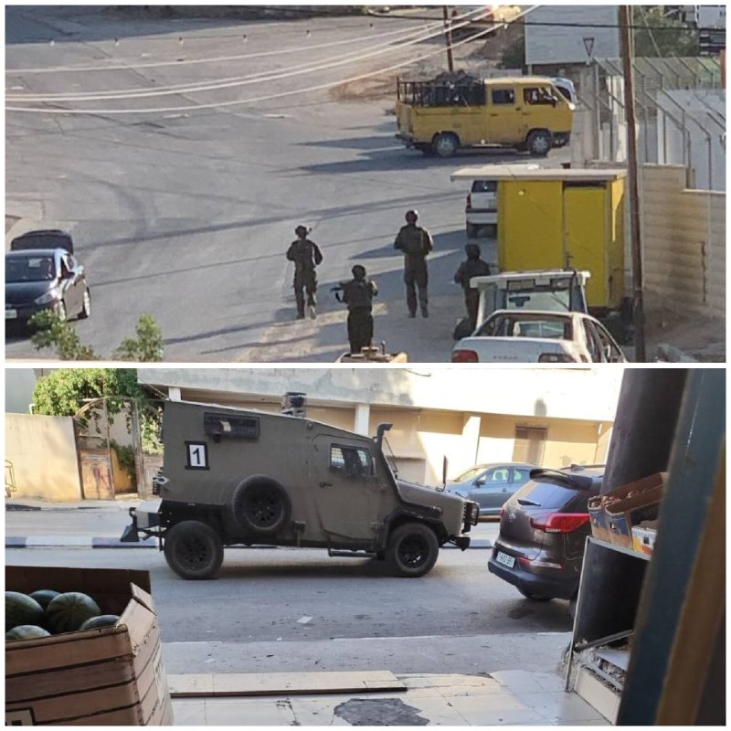 כוחות הכיבוש ממשיכים להסתער על העיירה בית פוריק, מזרחית לשכם.