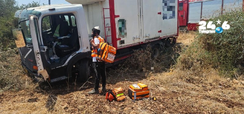 🇮🇱 איחוד הצלה: נהג משאית נפצע בינוני כתוצאה מתאונה בכביש 5066 סמוך לעמנואל. אברהם קורלי וזושא לזר חובשים…