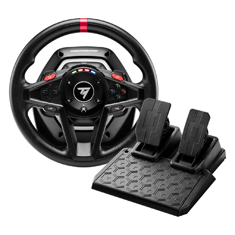 Thrustmaster T128 Yarış Direksiyonu – Hibrit Force Feedback Teknolojisi – Manyetik Vites ve Pedal Seti – LED Hız Göstergesi – Xbox Series X|S, Xbox One ve PC Uyumlu