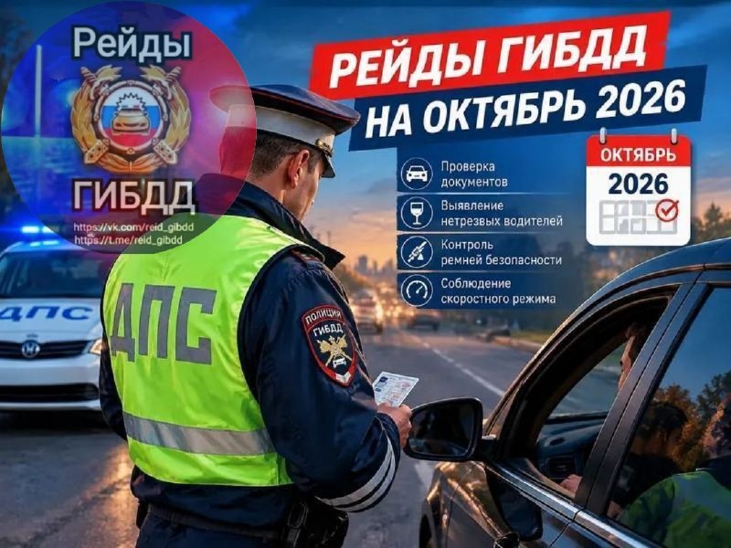 Image from a post by Рейды ГИБДД