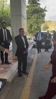 A "warm welcome" by the Syrian welfare minister to her Lebanese counterpart Bibus: "Finally... How long have we waited for this visit! "You brought us back safely!
