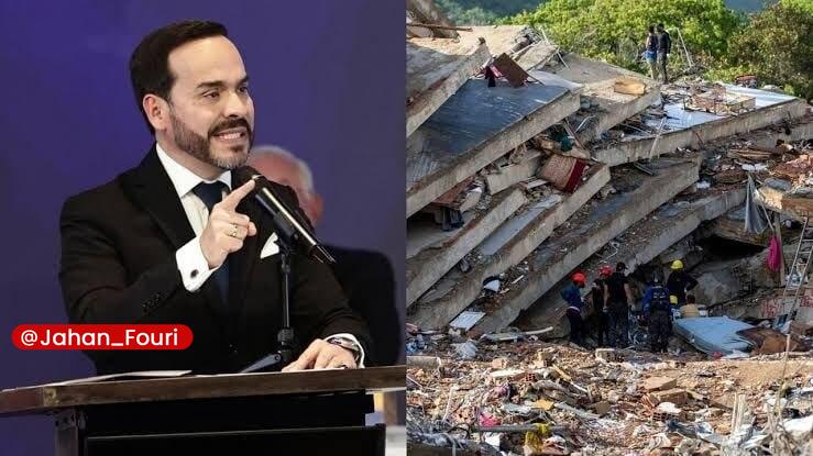 جهان بینالملل فوری🌍: زلزله کلمبیا؛ برآورد ۹.۶ میلیارد دلاری خسارت اولیهرویترز:🔹آبلاردو د لا اسپرییا رئیسجمهوری کلمبیا، خسارت اولیه زمینلرزه
