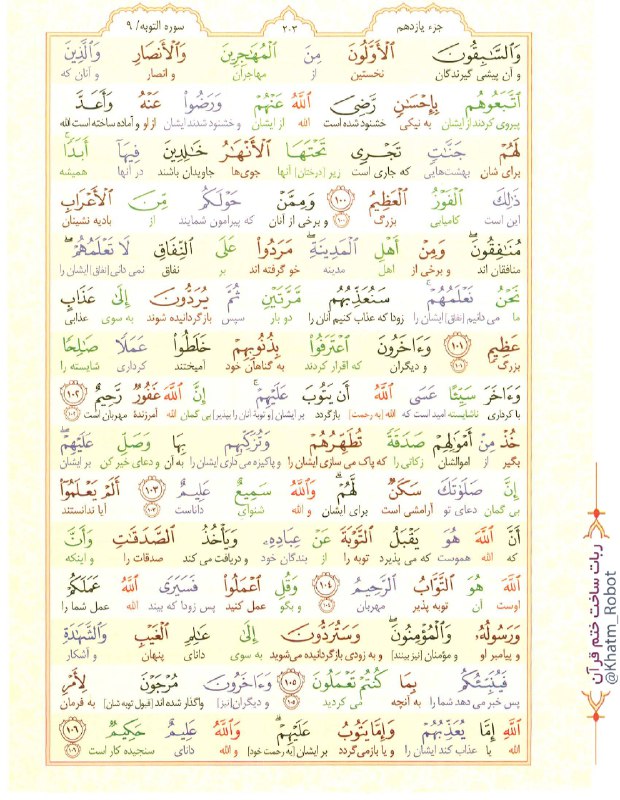 نسرا خراسان شمالی: بسم الله الرحمن الرحیم📗 #روزی_یک_صفحه_قرآن #صفحه_203السَّلامُ عَلَى الْحُسَیْنِ وَ عَلى عَلِىِّ بْنِ الْحُسَیْنِوَ عَلى