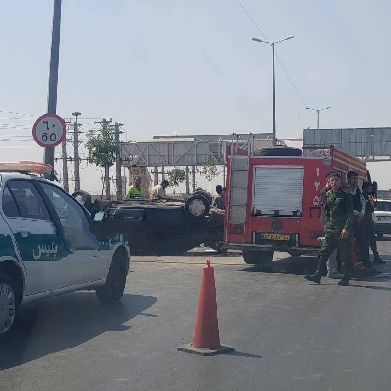 کرج چنل / اخبار فوری جنگ: 🔴 واژگونی پژو در جاده قزلحصار🔸 هماکنون یک دستگاه خودروی پژو در جاده قزلحصار، روبهروی پادگان چمران واژگون شده است.📌 @ka