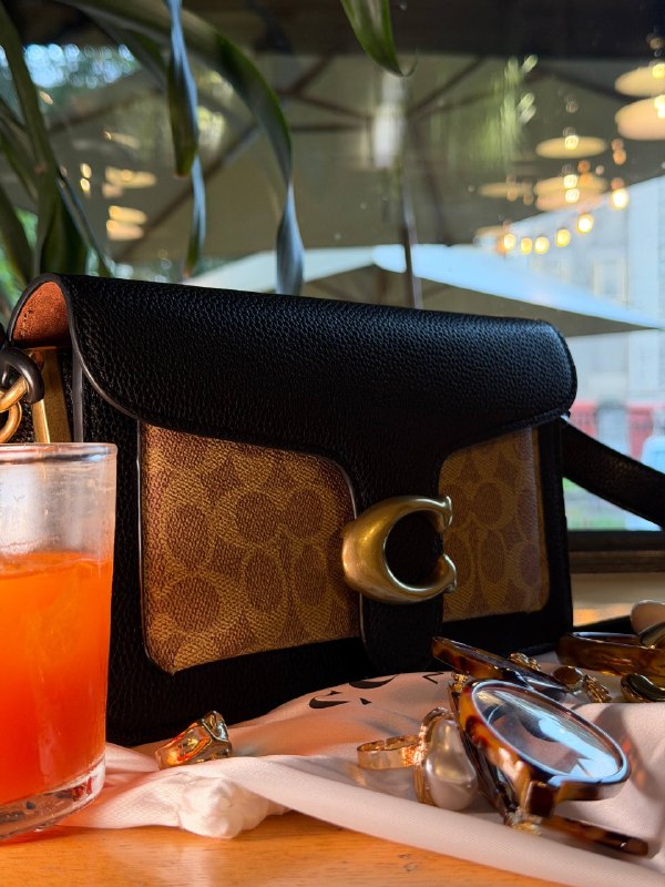 Coach Coach Tabby Black Beige Gold, фото 7