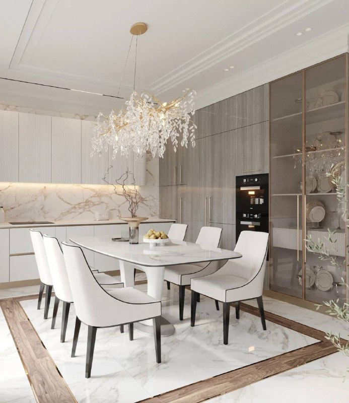 Проект кухни-гостиной в Москве в классическом стиле. Сохраните? Дизайнер Елена Савинова - изображение 1 - проект, кухни, гостиной