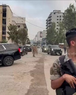 ️🇱🇧 נשיא לבנון ג'וזף עאון מגיע לנבטיה, דרום לבנון מלווה במפקד צבא לבנון ראדולף הייקל.