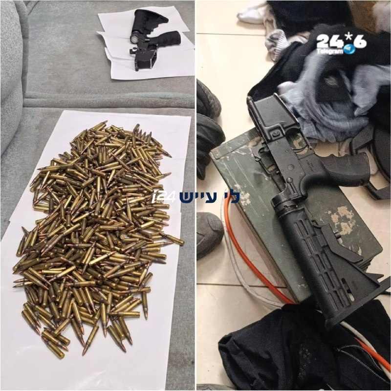 🇮🇱 מאות קליעי תחמושת צבאית וחלקי נשק נתפסו ברמלה - חשוד נעצר. בפעילות של בלשי תחנת רמלה ולוחמי המשמר הלאו…