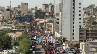 דיווח: המוני אדם משתתפים בהלוויית חמינאי בכרבלא