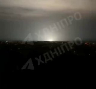 נזק לתחנת משנה בדנייפרופטרובסק, ואחריו הפסקה מוחלטת.