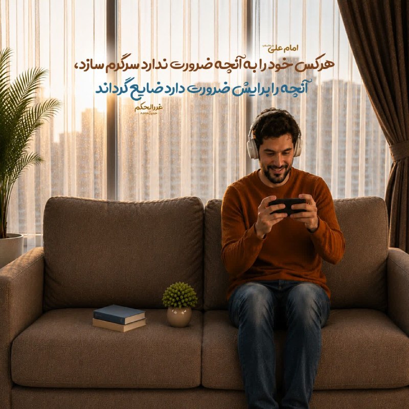 حدیث گراف: امام على عليه السلام: مَن شَغَلَ نَفسَهُ بما لا يَجِبُ ، ضَيّعَ مِن أمرِهِ ما يَجِبُ هر كس خود را به آنچه ضرورت ندارد سر