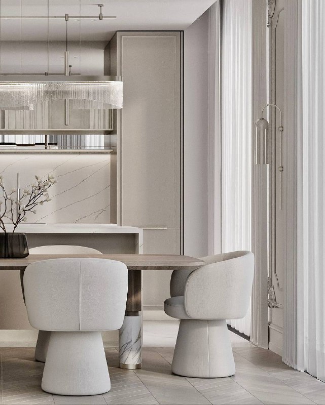Красивая кухня-гостиная в стиле современная классика. Спальню из этого проекта можно посмотреть у нас в Инстаграм. Дизайнер Студия Marso - изображение 6 - красивая, кухня, гостиная