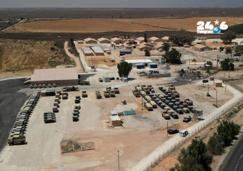 🇮🇱 פורסמו תמונות של בסיס הכוחות הבינלאומיים מזרחית לרפיח בדרום רצועת עזה.