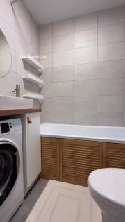 Экран под ванну из жалюзийных щитков за 5 000 своими руками. Бюджетно и стильно! Дизайн и ремонт Please open Telegram to view this post VIEW IN TEL... - изображение 1 - telegram, view, экран