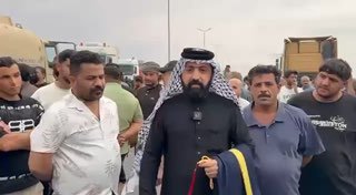 The people of Meisan send a strongly worded message to al-Zaidi protesting the closing of the al-Shayib border crossing.