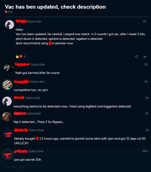 В CS:GO 2 VAC начал ловить читеров
