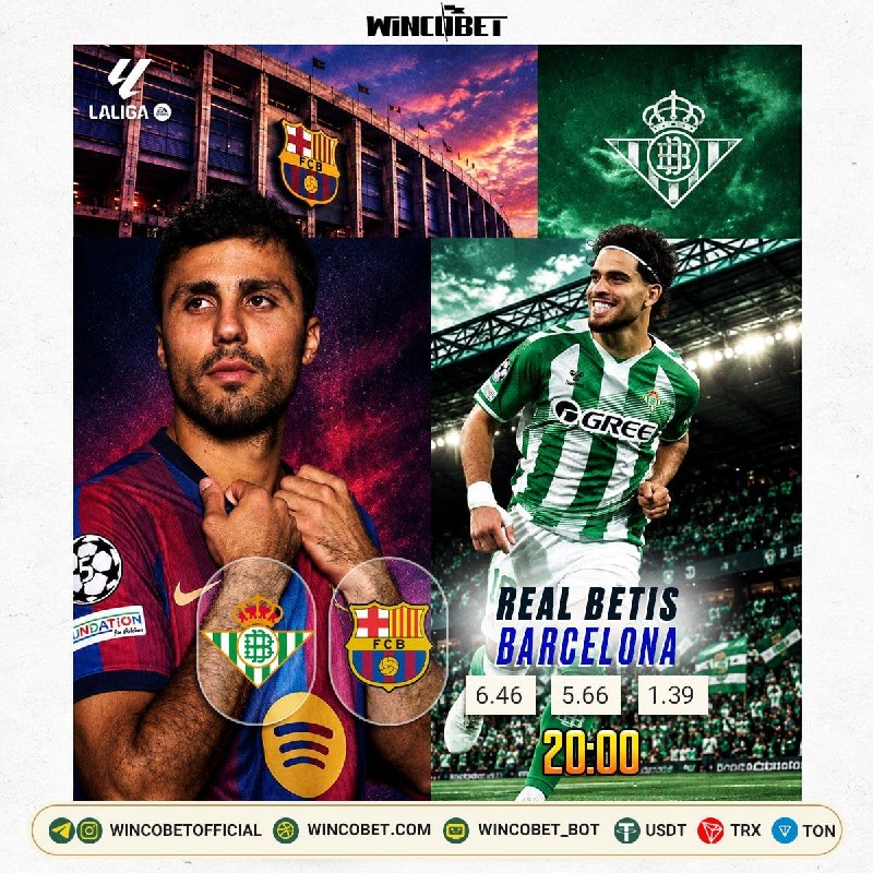 کانال هواداران استقلال: 🟢 Real Betis🆚🔵 Barcelona⏰ Tonight 20:00🏟 La Cartuja de Sevilla 🟠 بتيس در خانه به‌دنبال برهم‌زدن نظم بارساست؛ جایی که یک 