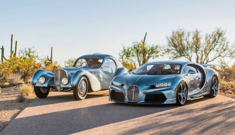 Bugatti представили эксклюзивный Chiron в ретро-стиле