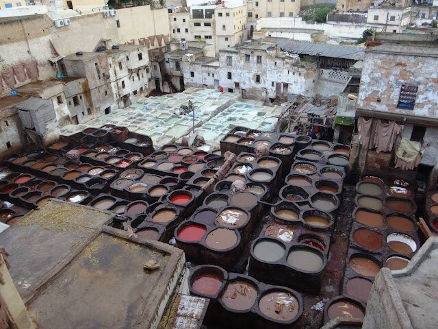 【摩洛哥】摩洛哥四大古城之一菲斯(FEZ)/傳統皮革染坊(TANNERIES)
