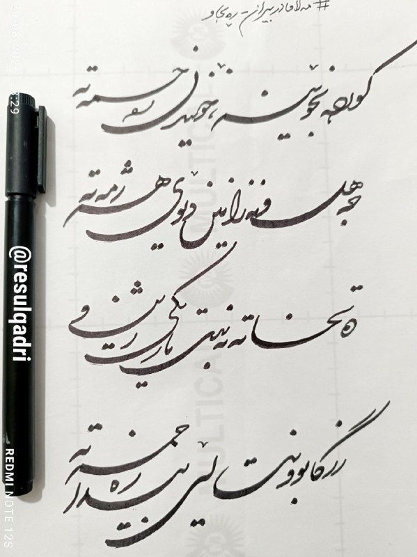 گالری قادری: کوردە بخوێنە، زانین ڕەحمەتە!جەهل و نەزانین دێوی هەژمەتە!دەتخاتە بەندی تاریکی ژین وڕزگاربوونت لێی بێدا زەحمەتە!#مەلا_قادر
