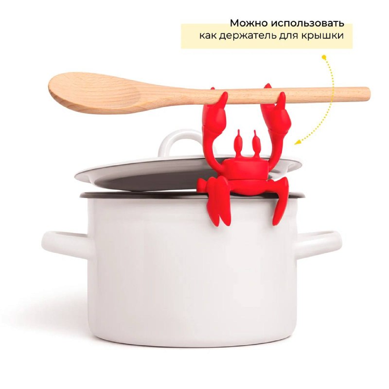 А у вас есть краб на кухне? У меня теперь есть держатель для ложек от моего любимого бренда Ototo. Цепляется за кастрюлю, ложка всегда под рукой, с... - изображение 3 - есть, telegram, view