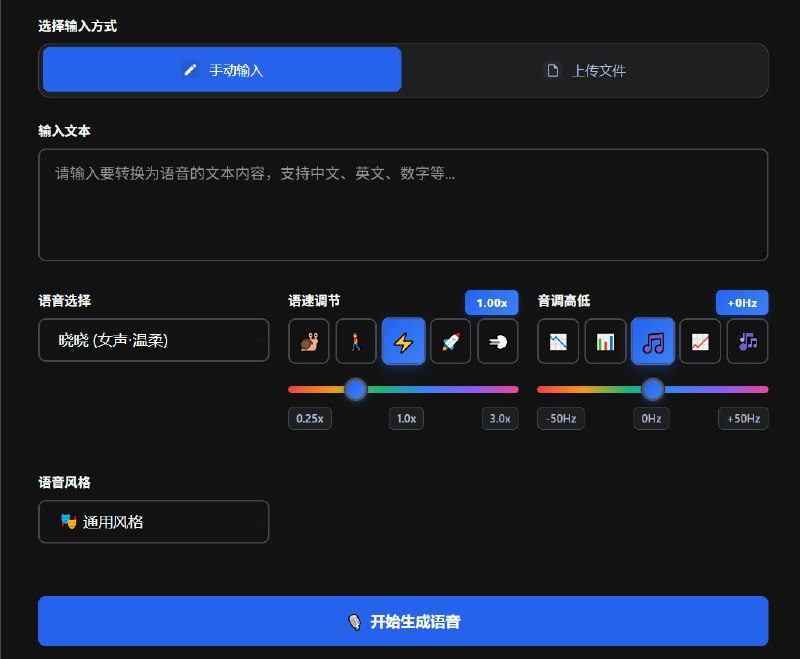 #文字转语音😞 VoiceCraft，文字转语音、语音转文字工具一个打开就能用的在线语音工具箱，完全免费，不用注册，页面干净到只剩两个大按钮： 「文字→语音」「语音→文字」