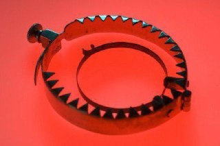 A male anti-masturbation ring from the late 19th century (1850–1900), used in psychiatric hospitals and sometimes in everyday life.Time Machine | Historical Photo