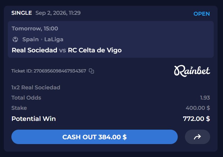 אוהב להמר על ליגת חקלאים. All in on Real Sociedad בשביל זה!!🔥