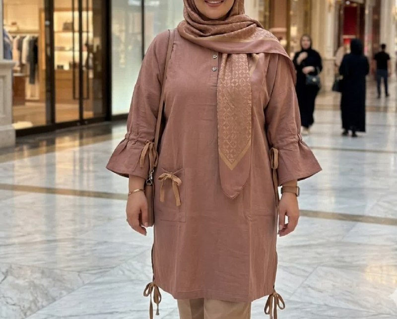 تپل شاپ رومنسا: تونیک مانتویی😍✅ تونیک بسیار خنک و عالی✅ با پارچه نخی خارجی(کرسپو)✅ دکمه دار(باز میشود)✅دارای بند کمر و بند مچ✅بدون ابرفت