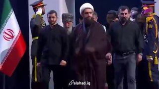משלחת חכמי דת מרוסיה חלקה כבוד לגופת מנהיג המהפכה האסלאמית חמינאי שנהרג