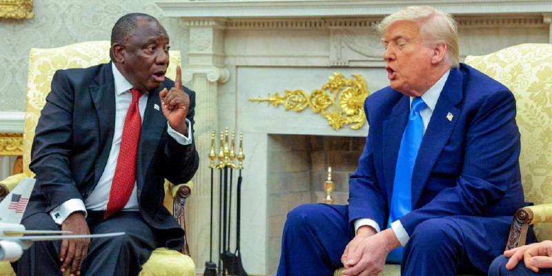 Trump pushes false 'white genocide' claim in tense meeting with South Africa’s president