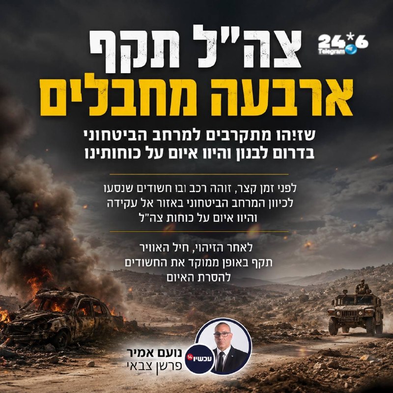 🇮🇱 חיסולים בלבנון לפני זמן קצר.