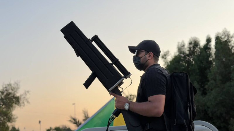 Deployment of jamming devices to counter drones during the Sovereignty Festival activities in Baghdad..