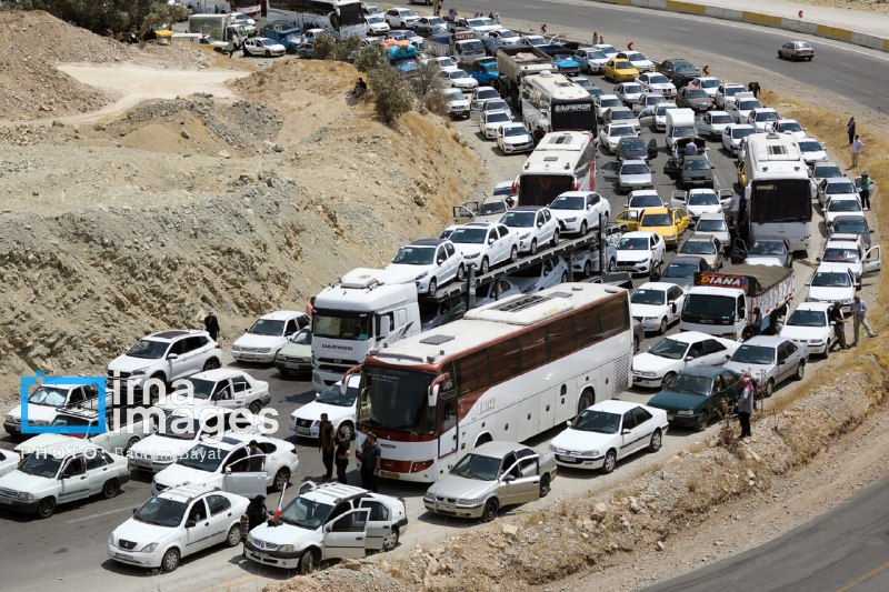 🔸 עומס תנועה כבד במבואות טהראן ובציר המוביל לעילם