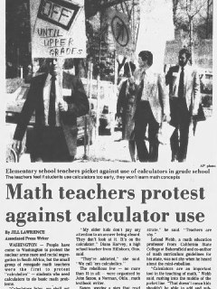 A 1986 Protest Against Calculators Resurfaces as AI Deskilling Fears Grow