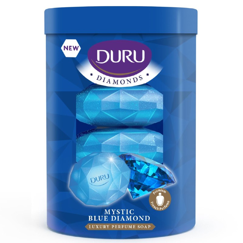 Duru DURU Diamonds Mystic Blue Sabun, 90Gramx4