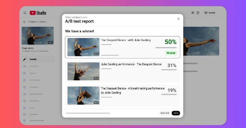 YouTube creators can now test multiple video titles