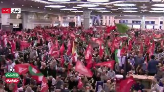 🎦 הסיסמה של מוות לאמריקה, מוות לשבויים, והשפלת האנשים שנכחו בטקס ההנצחה ה-40 של "מר הרג את איראן"