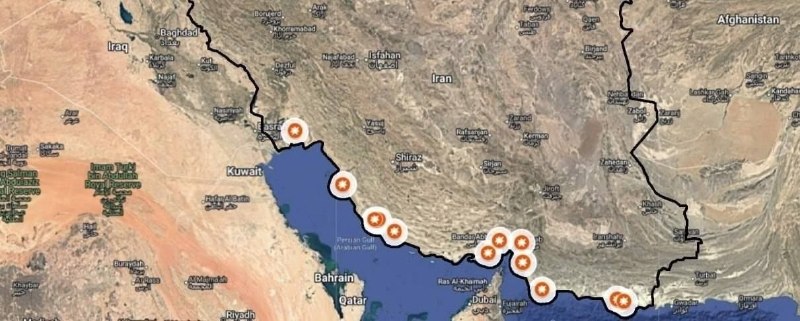 בהתקפות הבוקר של היום, ארה"ב התמקדה באזורים הדרומיים ובקו החוף של איראן.