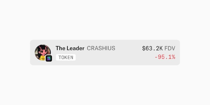 updated: Crash sent this memecoin to zero. And you still trust him with your wallets? 🤣
