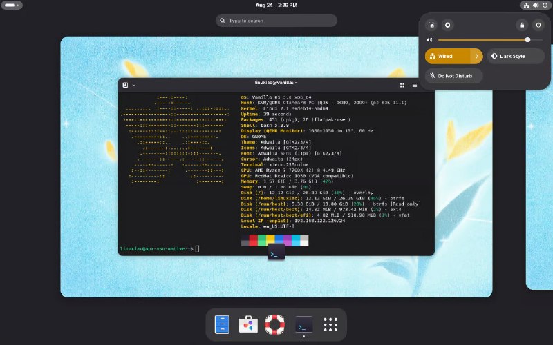 🎙 NABEGHEHA: بعد از بیشتر از دو سال، نسخه جدید Vanilla OS 3 با اسم Reunion منتشر شد.این نسخه با GNOME 50 و کرنل Linux 7.1.3 عرضه شده 