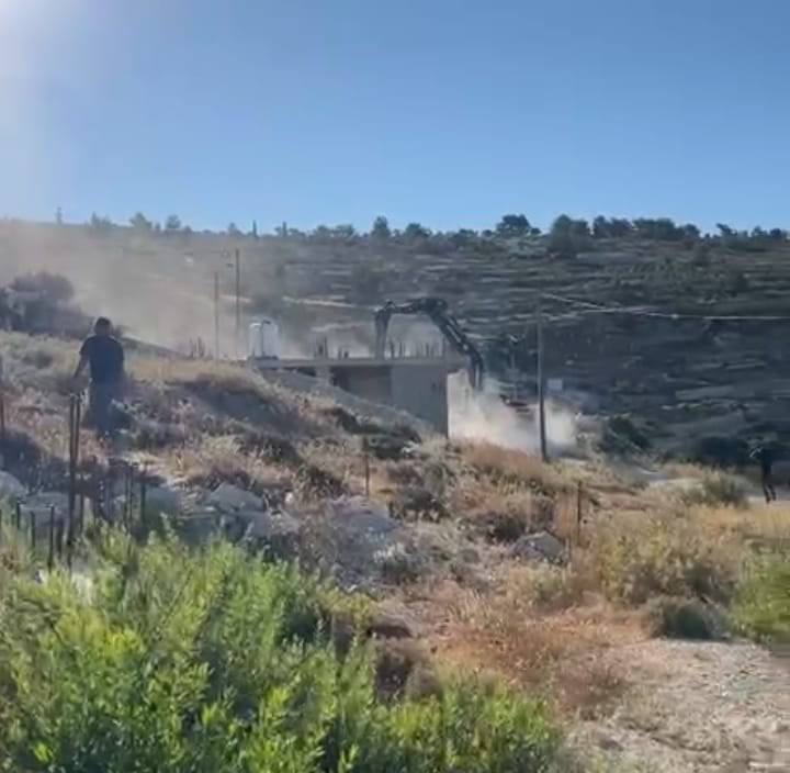 טבח הריסה חדש שביצע הכיבוש בבתי תושבים בעיירה נחלין, מערבית לבית לחם