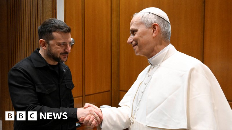 Pope Leo XIV calls for unity at inaugural mass and meets Zelensky