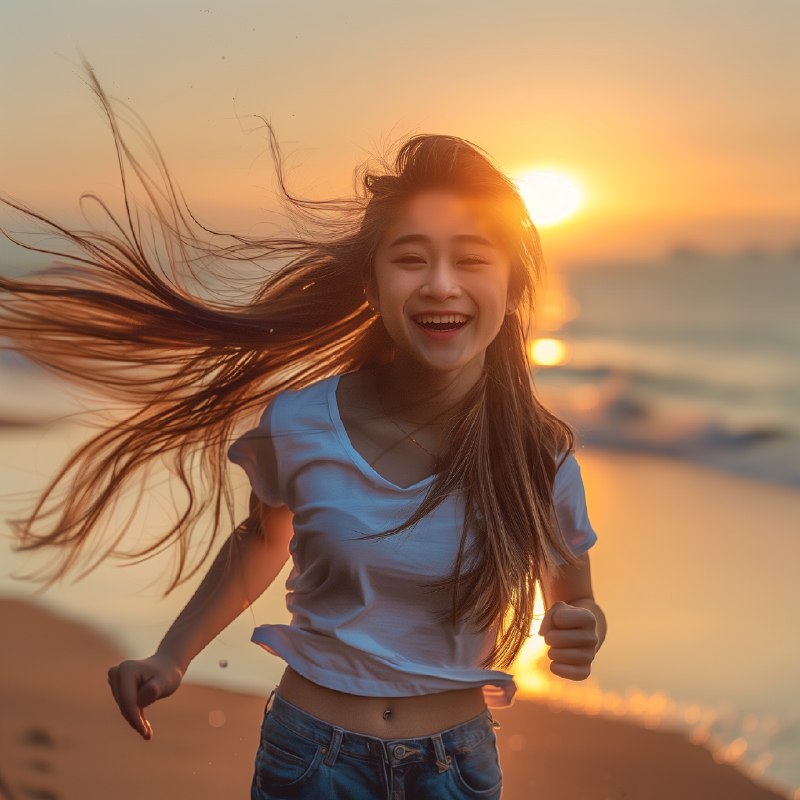 👩Midjourney 角色一致性探索--cref [参考图链接] --cw [0-100]我先生成了图5，然后用图5做为参考，生成了其他的图