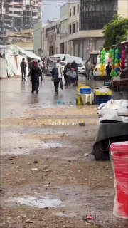 الأمطار تفاقم معاناة النازحين في غزة وسط الدمار